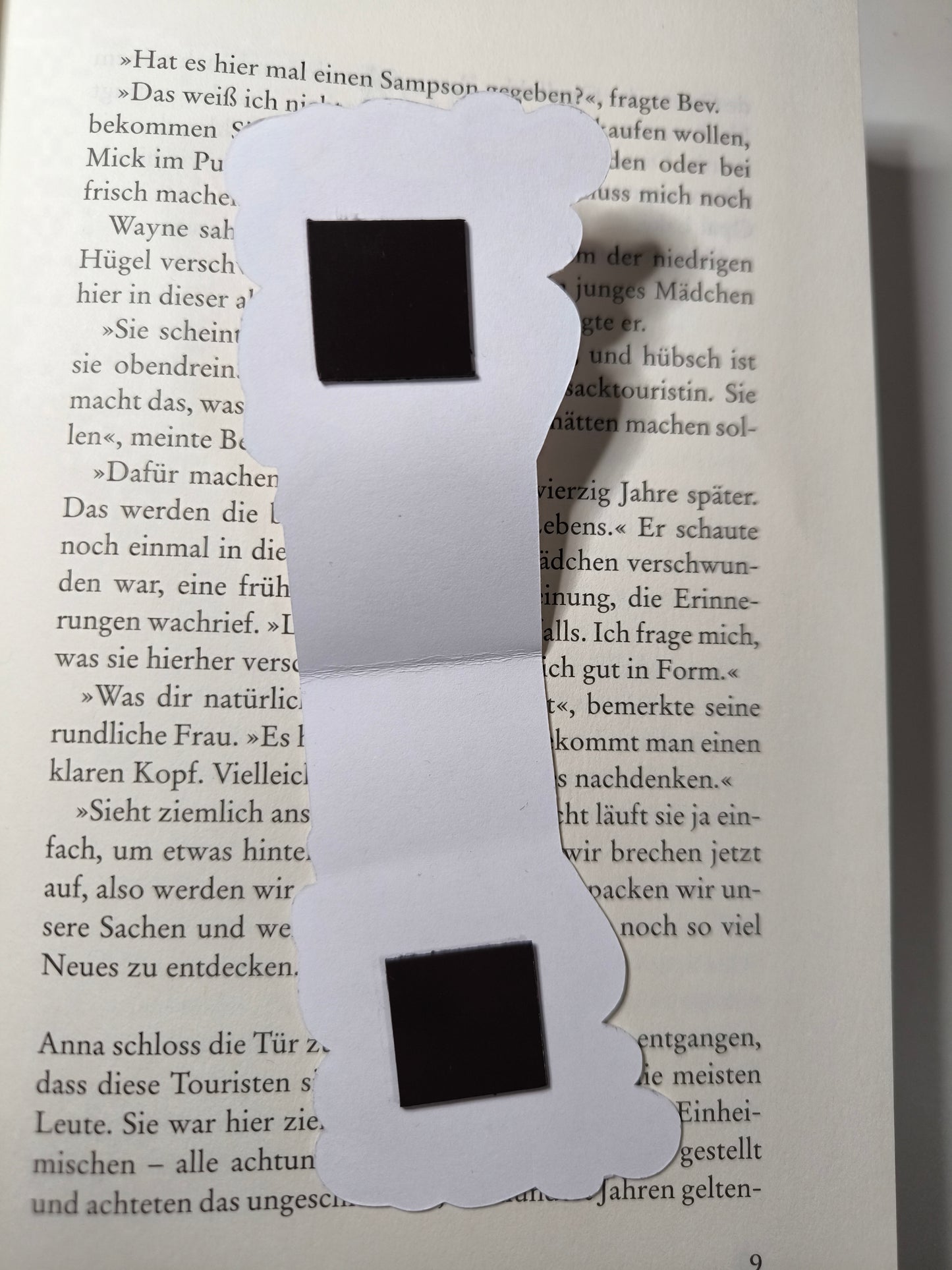 Lesezeichen Lese-Einhorn (Splitter-Effekt)