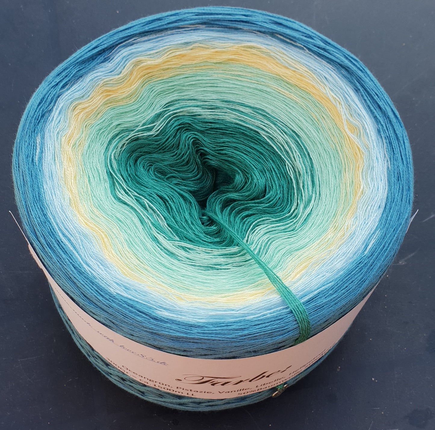 oceangrün, pistazie, vanille, libelle, hellpetrol