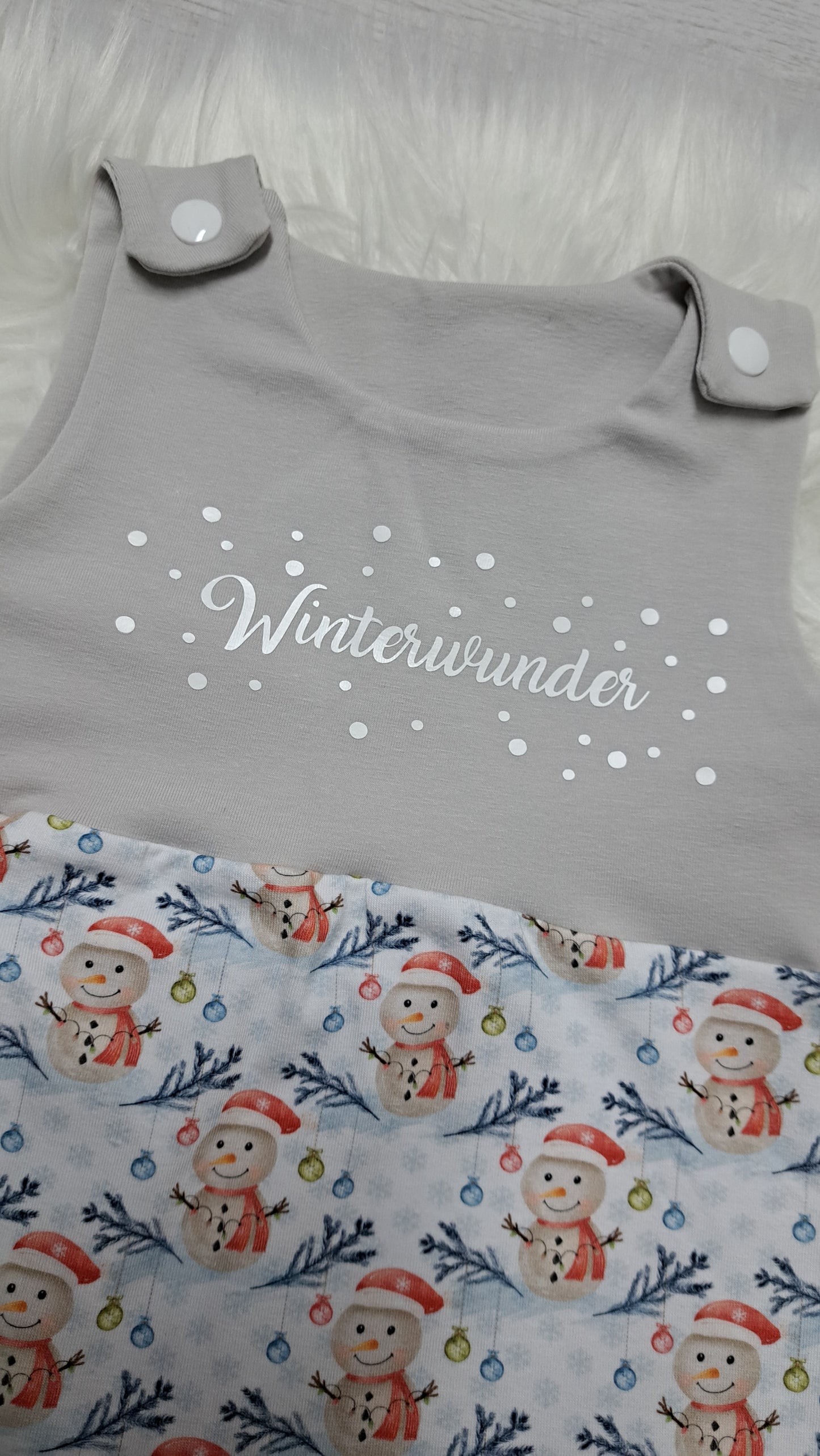 Strampler Winterwunder (Schneemann)