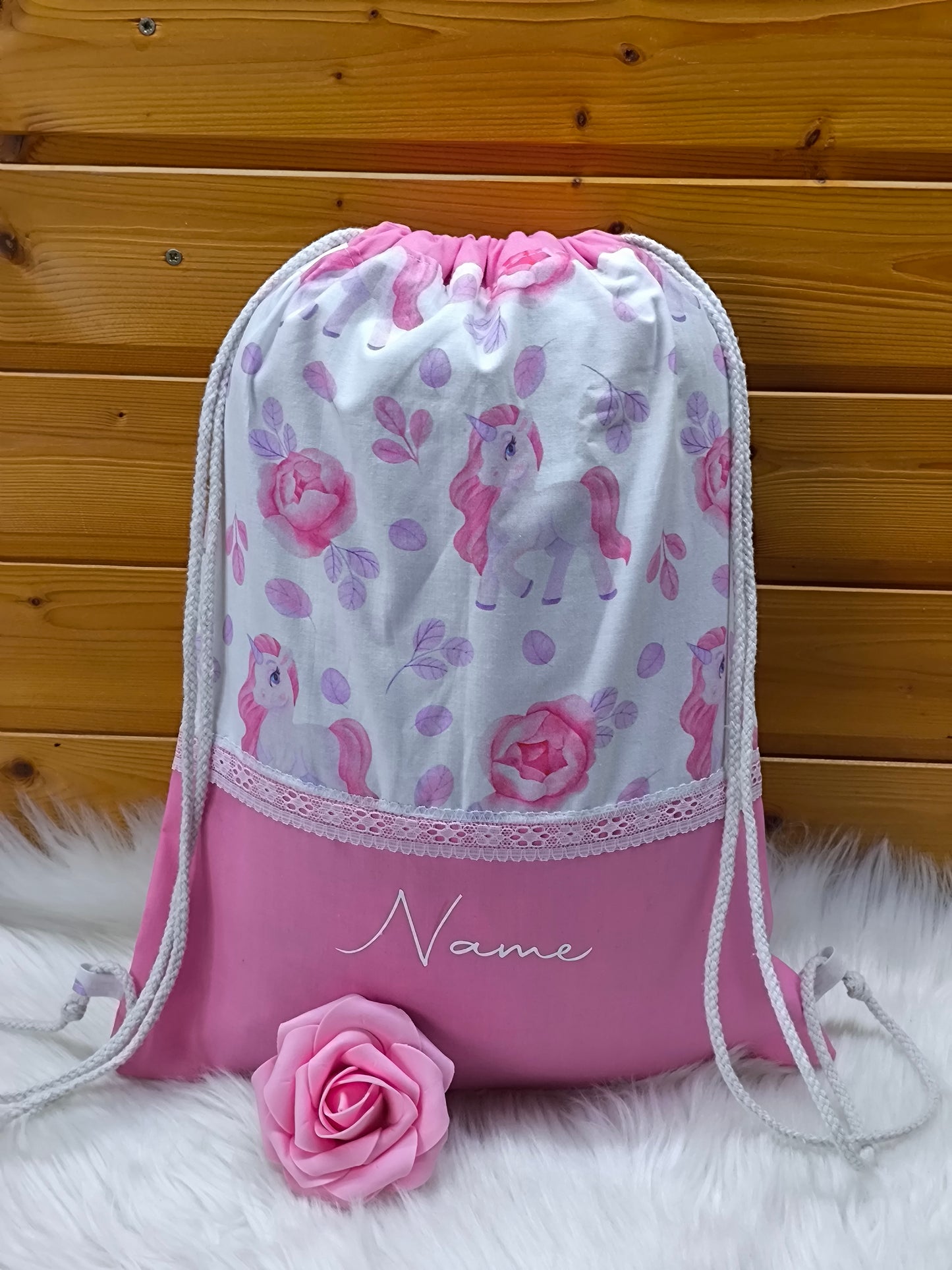 Turnbeutel Wäschebeutel Einhorn