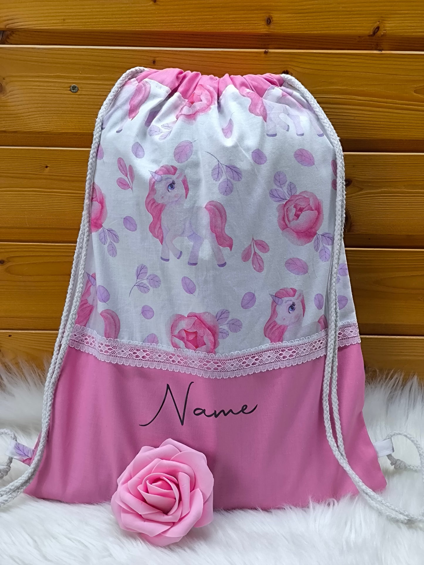 Turnbeutel Wäschebeutel Einhorn