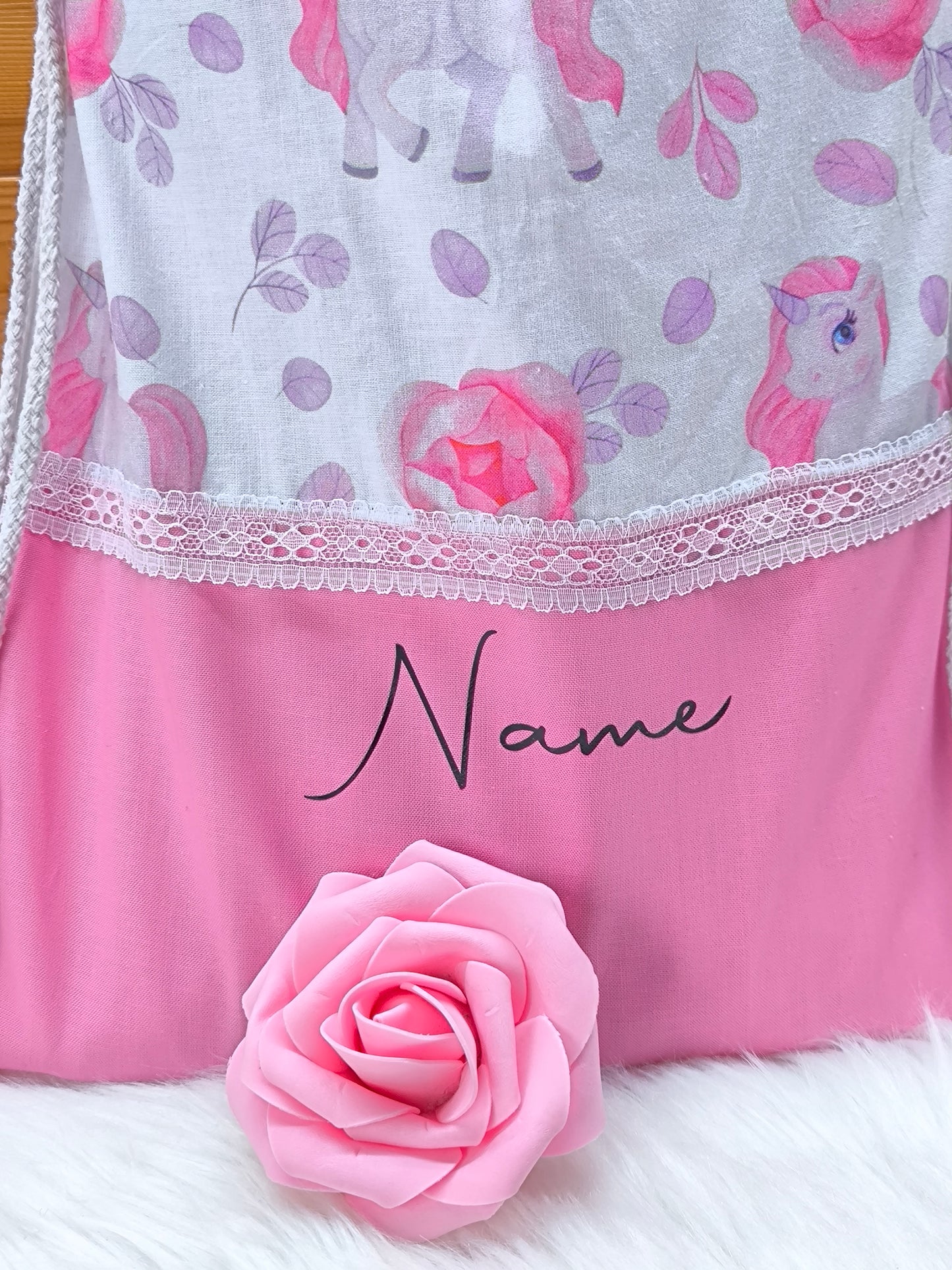 Turnbeutel Wäschebeutel Einhorn