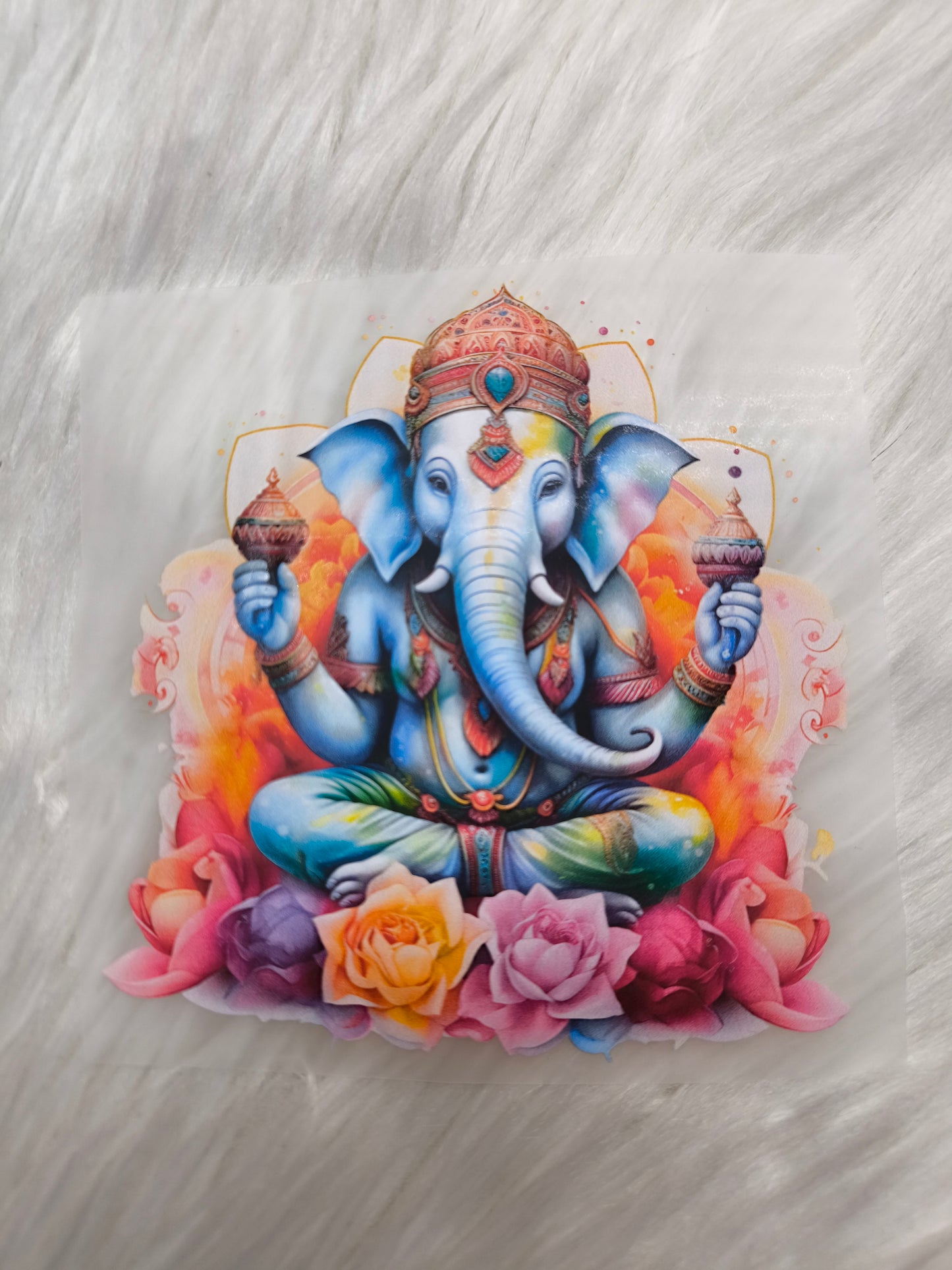 Bügelbild Elefant Yoga