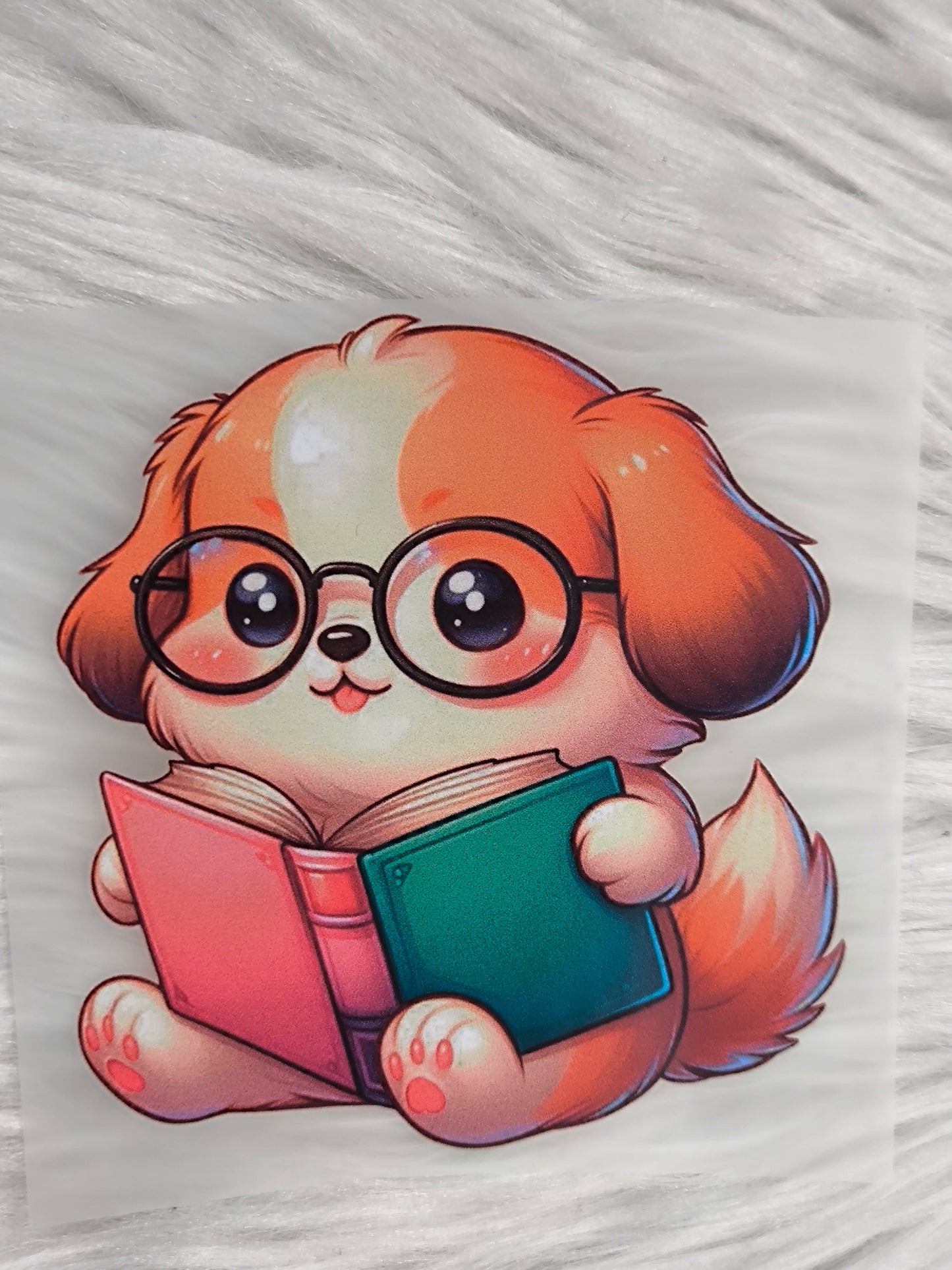 Bügelbild Lese-Hund