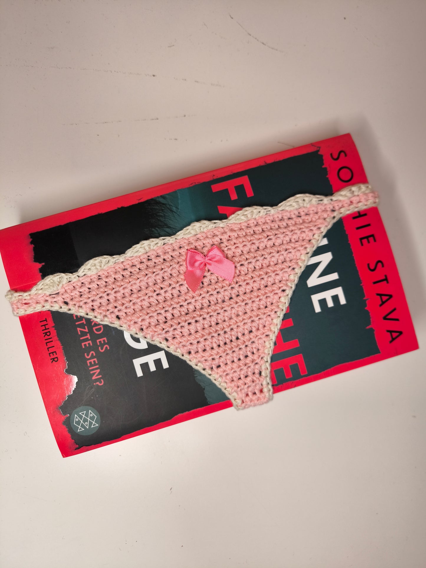 Lesezeichen Tanga rosa