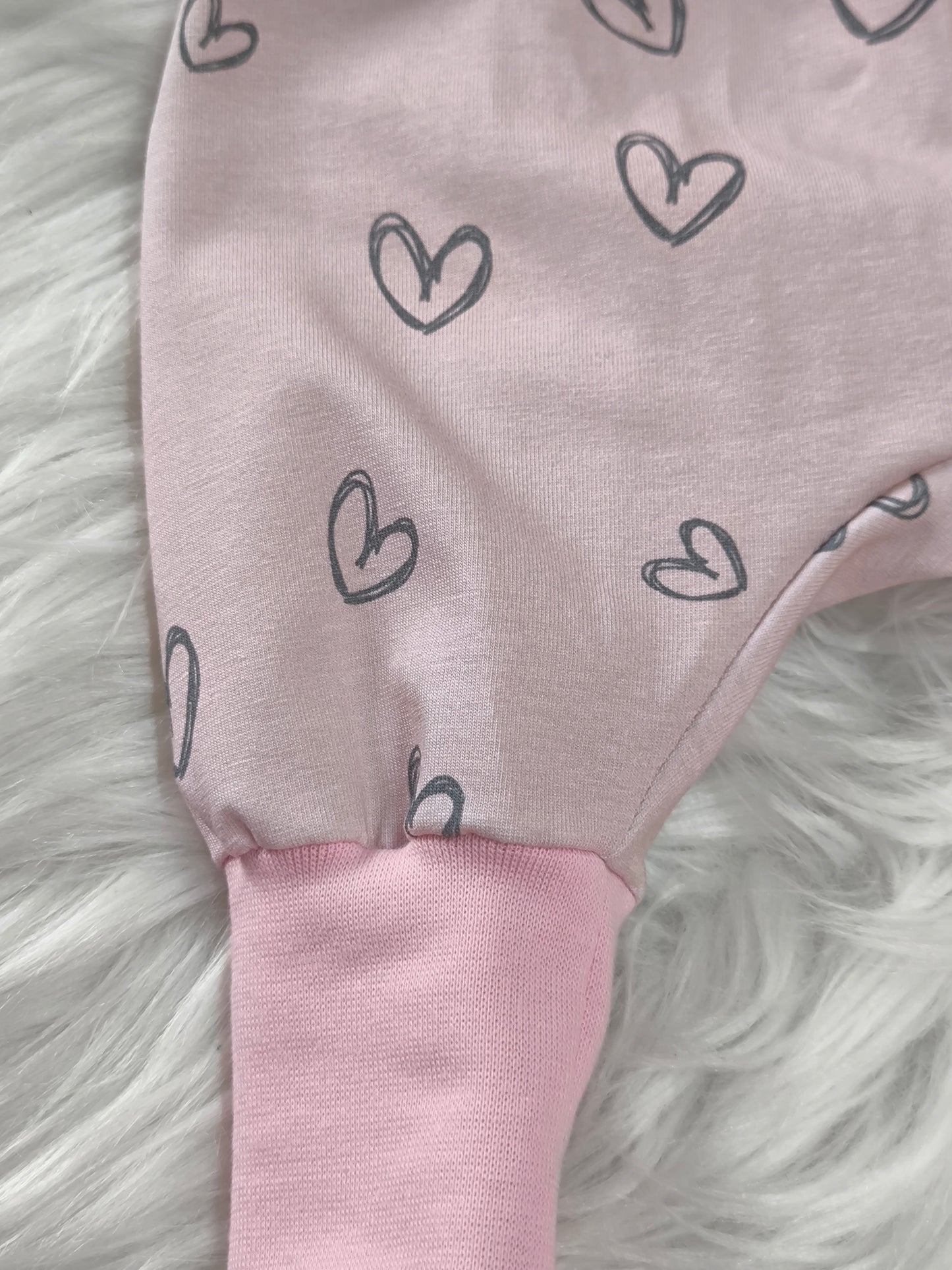 Pumphose Herzen rosa