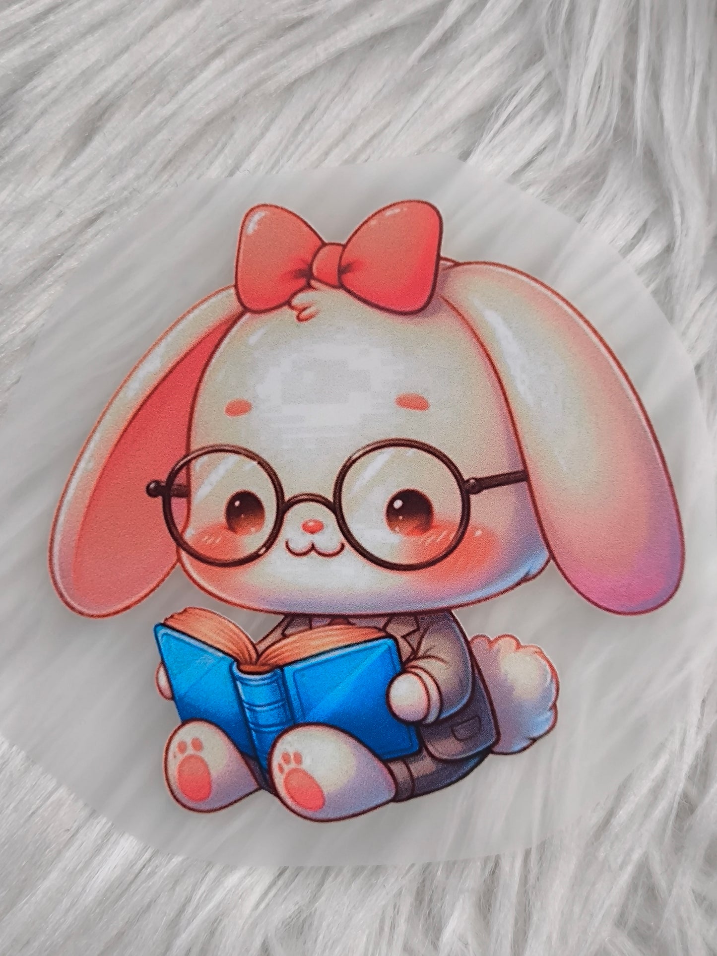 Bügelbild Lese-Hase