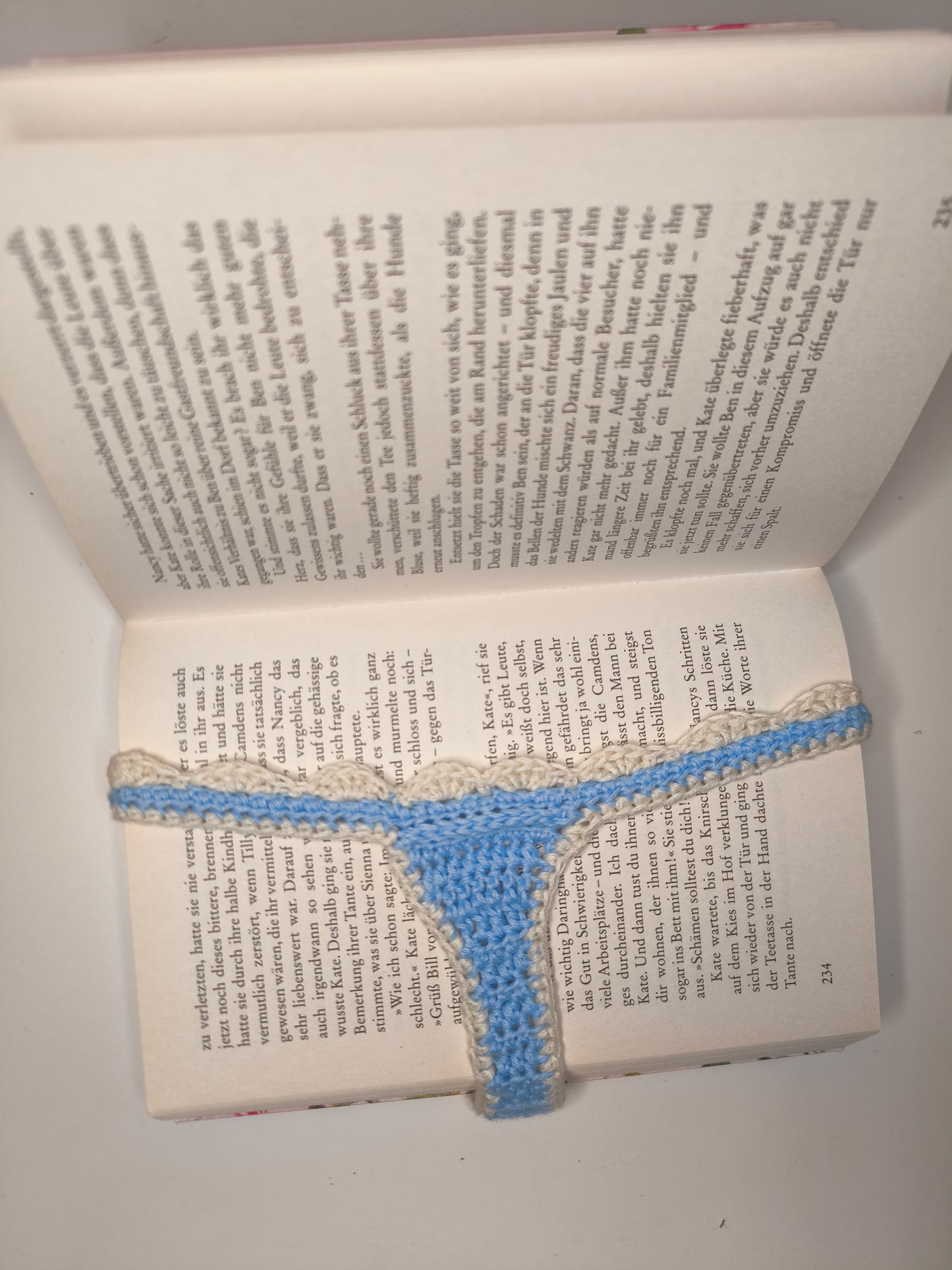 Lesezeichen Tanga blau