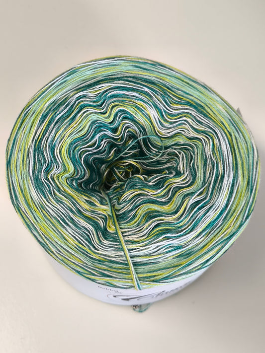 4fädig weiss,Kiwi,Pistazie,oceangrün