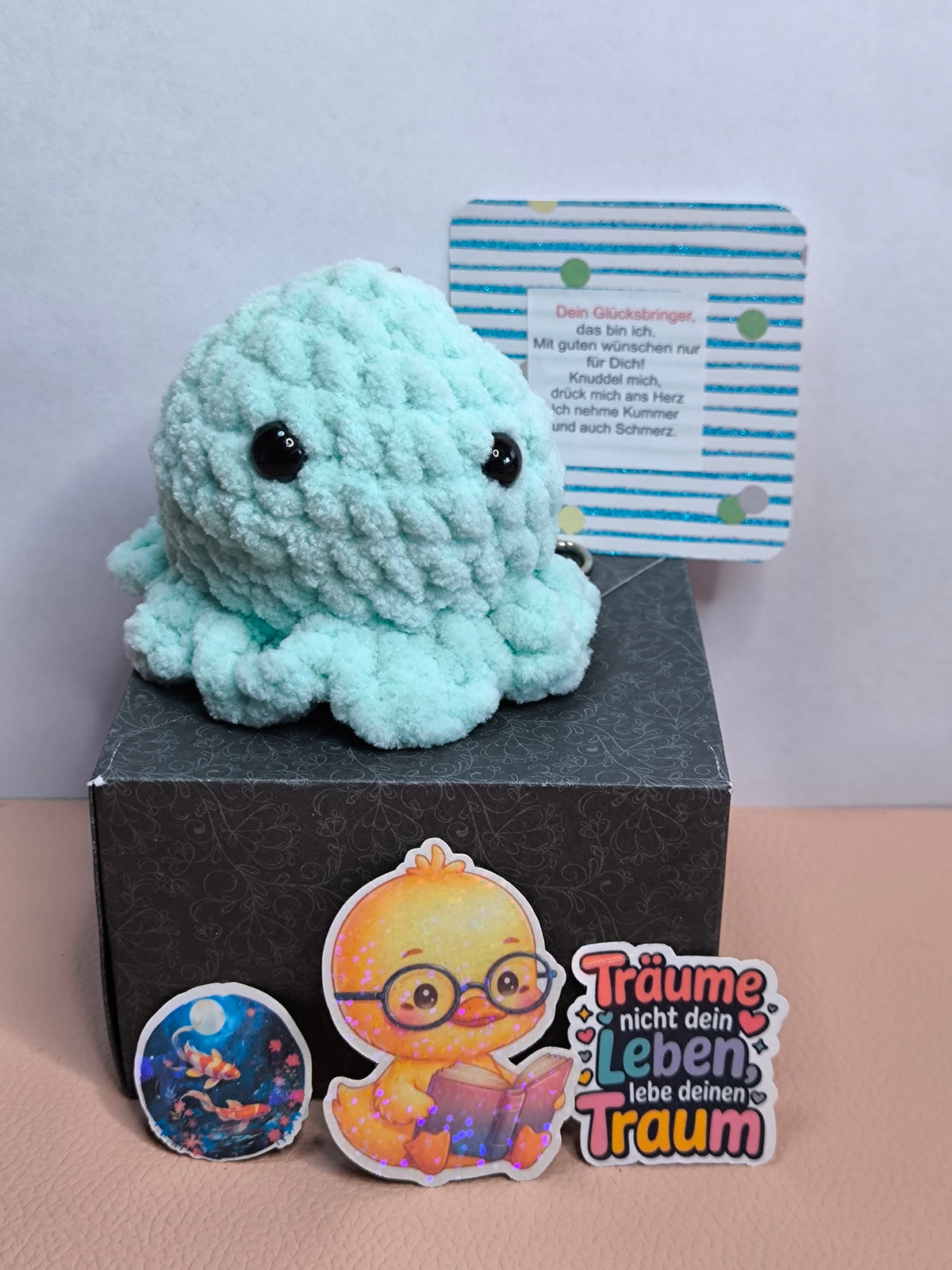 Glücksbringer Oktopus mint