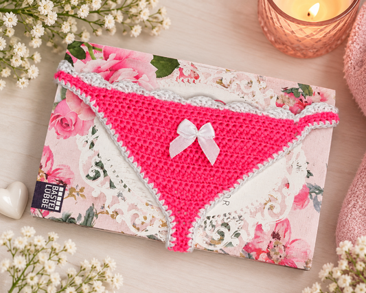 Lesezeichen Tanga pink/weiß