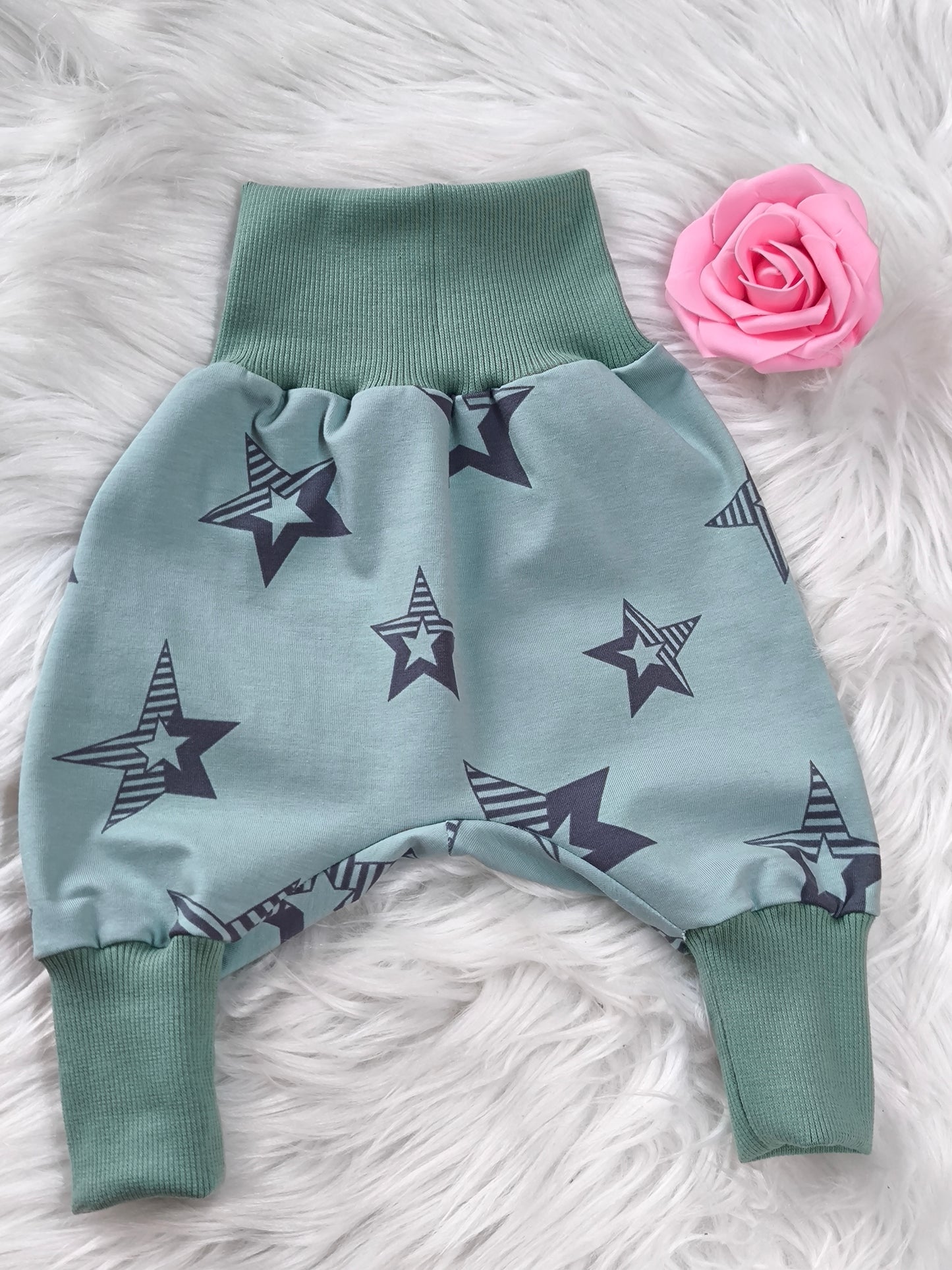 Pumphose Sterne mint