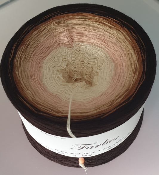 Creme, peach, beige, mocca, shokolade