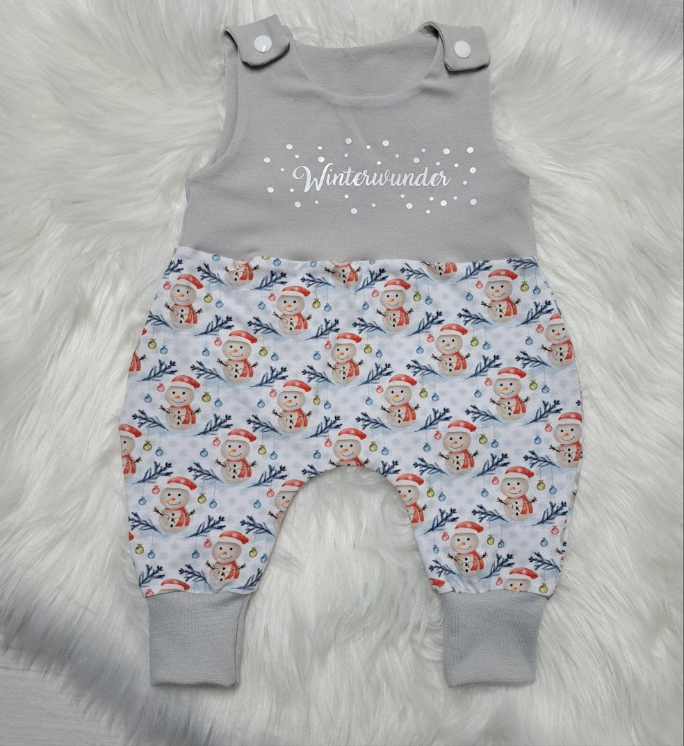 Strampler Winterwunder (Schneemann)